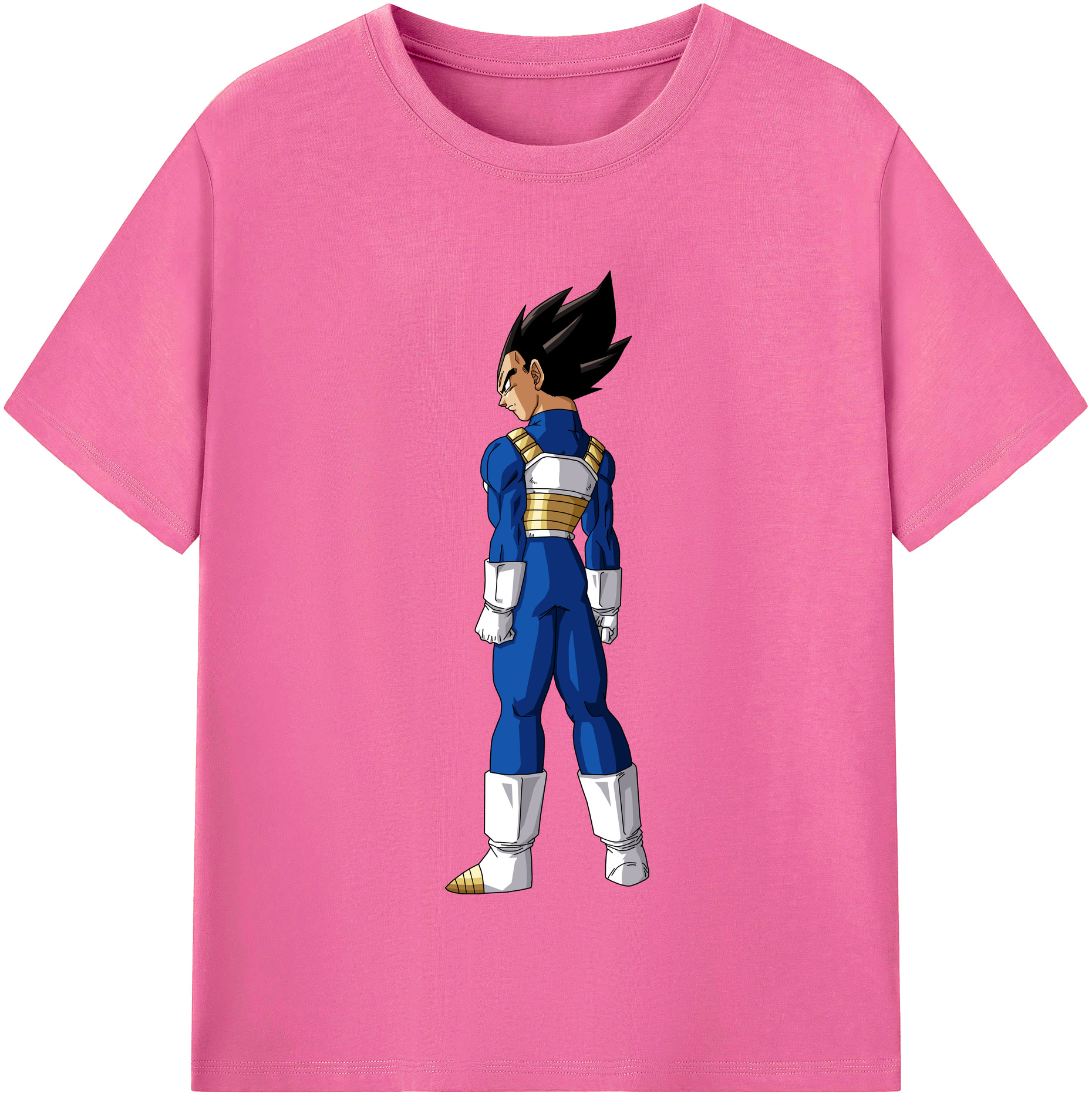（画像用） ドラゴンボール ベジータ四世（Bejīta Yonsei）DRAGON BALL Vegeta IV レディースカジュアルプリントTシャツ（綿100％）